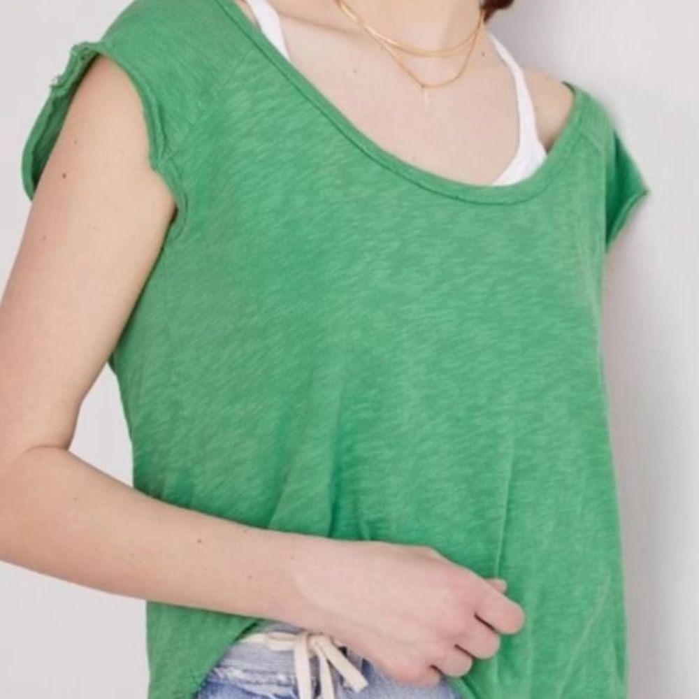 Green Women's Top - Runs Big!
